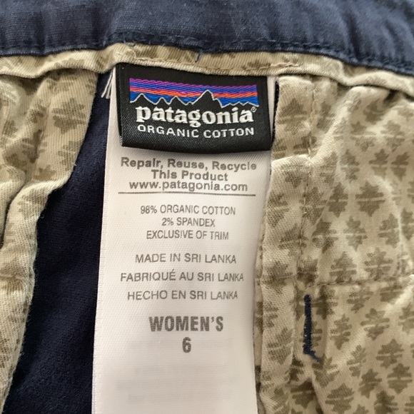 Patagonia Women's High Rise Shorts Navy Size 6 - Picture 5 of 5